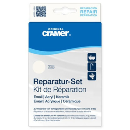 Reparatur-Set “Weiss Alpin”, für Keramik, Email und Acryl, Cramer